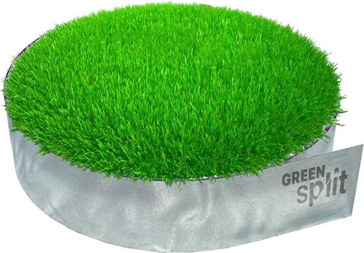 Green Split Lawn edging strip metal aluminium/zinc 10 m 15 m 15 cm or 20 cm or 25 cm (1500 cm)