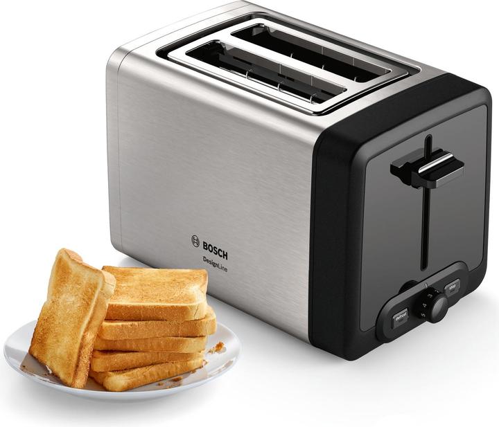 Produktbild Bosch Hausgeräte TAT4P420 Toaster 2 Scheibe(n), Edelstahl