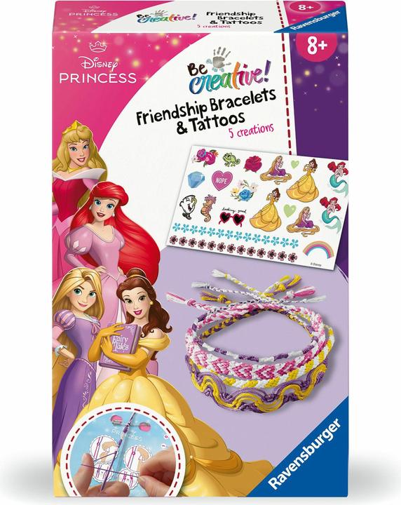 Image du produit Ravensburger BeCreative 23963 Kit de bricolage Liens d'amitié & tatouages Princesses Disney, DIY