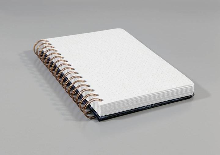 Image du produit Jolie Carnet à spirales (A5, Quadrillé, Couverture rigide)