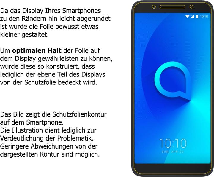 Produktbild Dipos Displayschutzfolie Antireflex (2 Stück, Alcatel 3)