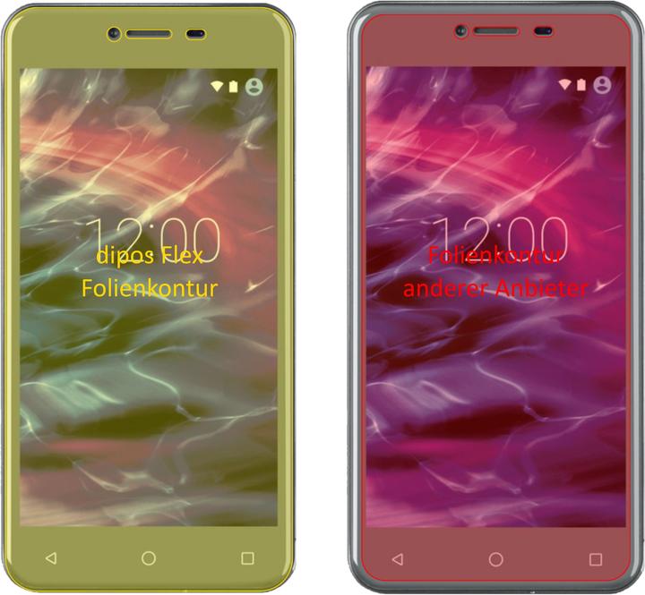 Produktbild Dipos Displayschutzfolie Full-Cover 3D (2 Stück, Medion Life E5008)