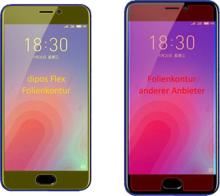 Produktbild Dipos Displayschutzfolie Full-Cover 3D (3 Stück, Meizu M6)