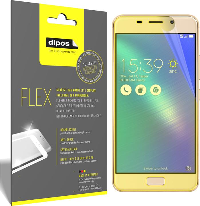 Produktbild Dipos Displayschutzfolie Full-Cover 3D (3 Stück, Asus Zenfone 3S Max)