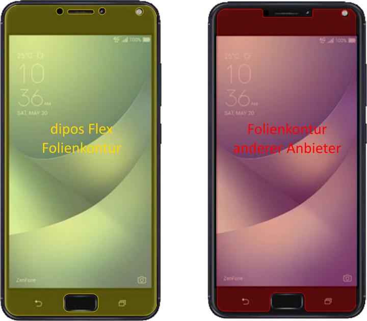 Produktbild Dipos Displayschutzfolie Full-Cover 3D (3 Stück, Asus Zenfone 4)