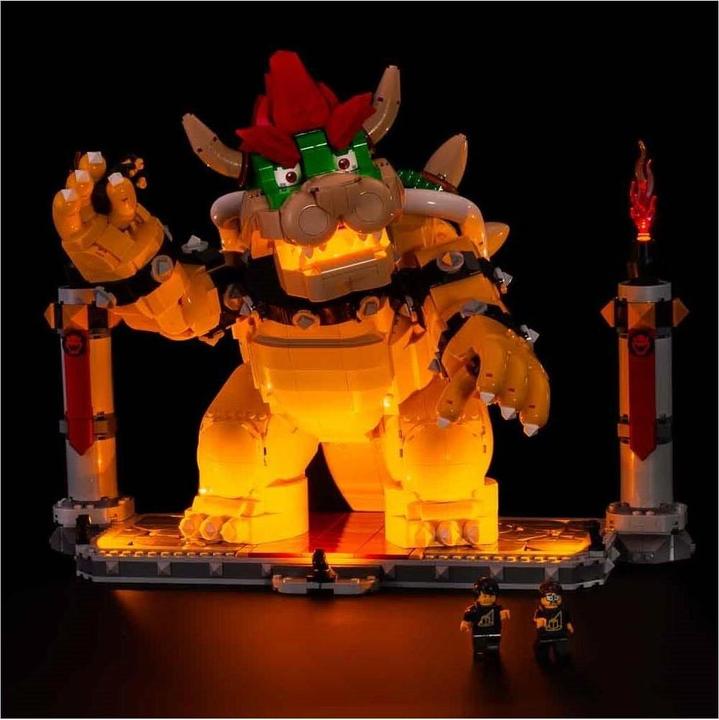 Actual product image Light my bricks LEGO Super Mario The Mighty Bowser # 71411 Light Kit