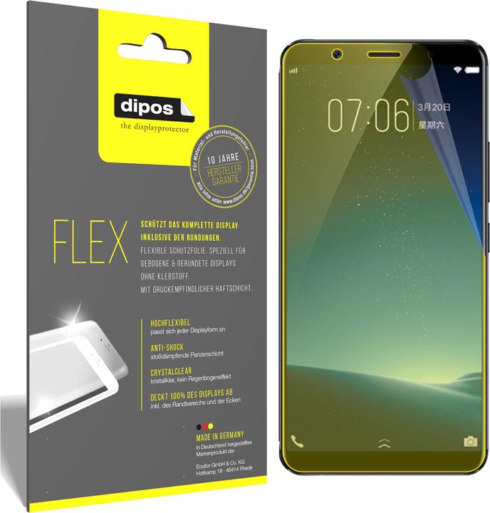 Produktbild Dipos Displayschutzfolie Full-Cover 3D (3 Stück, Vivo X20 Plus)