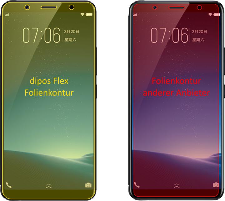 Produktbild Dipos Displayschutzfolie Full-Cover 3D (3 Stück, Vivo X20 Plus)