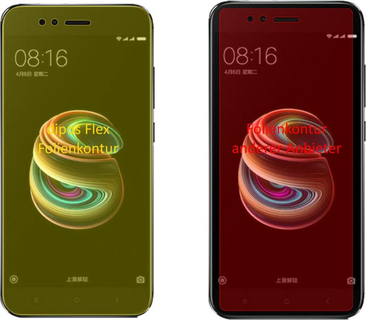 Actual product image Dipos Screen Protector Full-Cover 3D (3 Piece, Xiaomi Mi 5X)