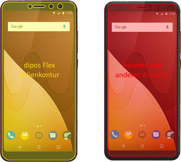 Produktbild Dipos Displayschutzfolie Full-Cover 3D (3 Stück, Wiko View Prime)