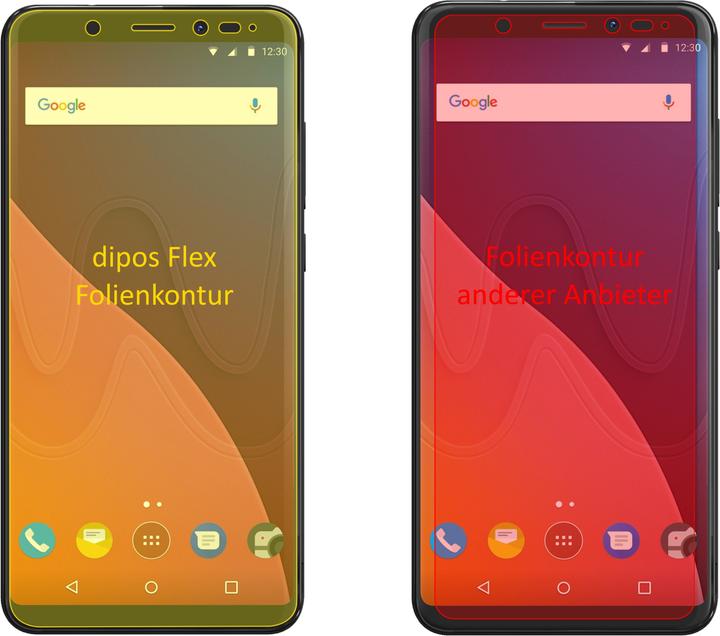 Produktbild Dipos Displayschutzfolie Full-Cover 3D (3 Stück, Wiko View XL)