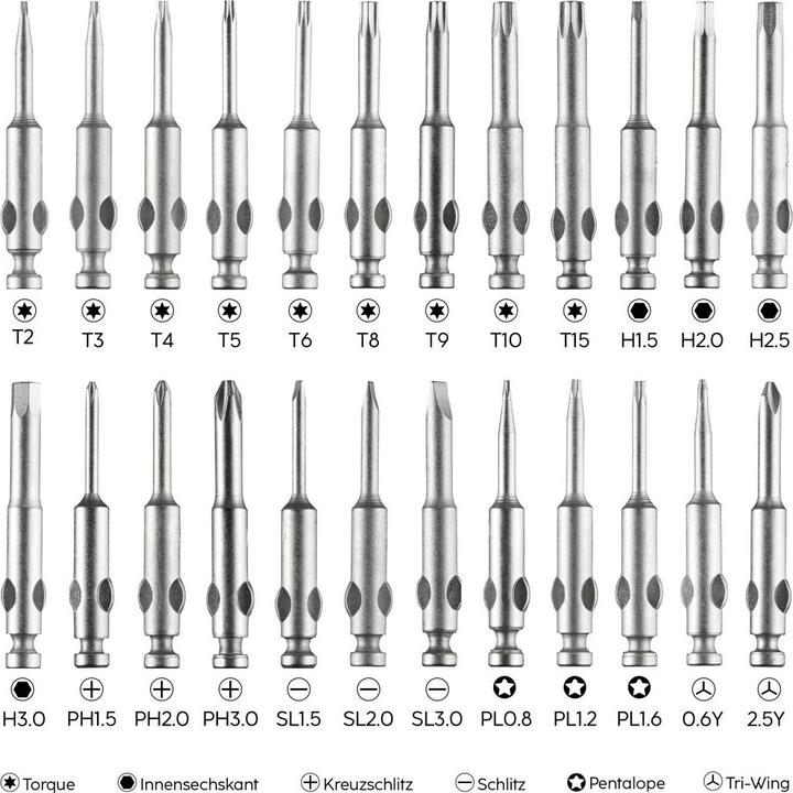 Produktbild Hama Mini-Schraubendreher-Set (Tri-Wing, Torq, Kreuzschlitz)