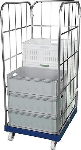 Produktbild kaiserkraft Rollbehälter mit Kunststoff-Rollplatte (500 kg)
