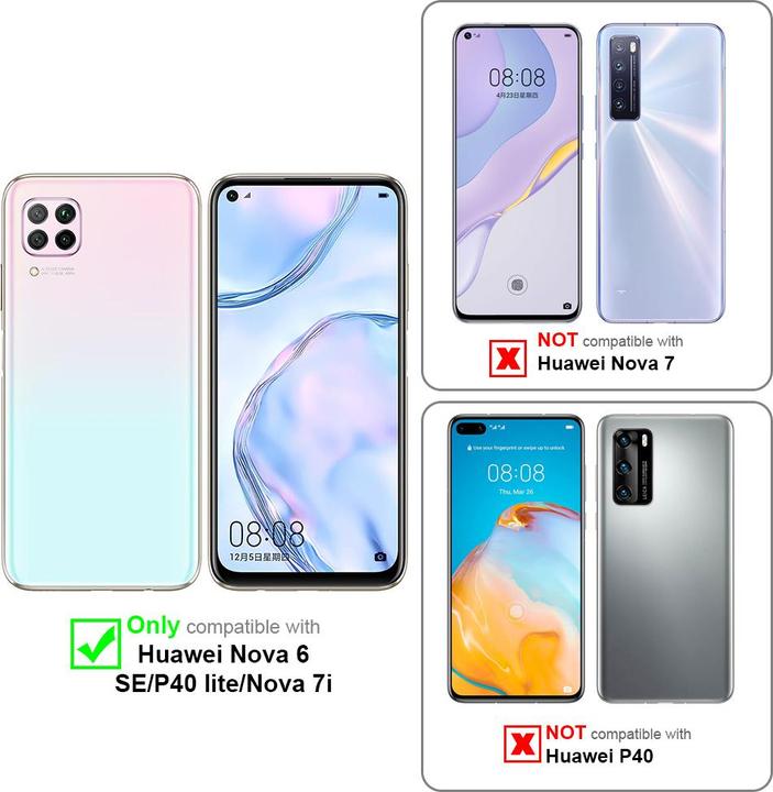 Image du produit Cadorabo Coque pour Huawei NOVA 6 SE / P40 LITE / NOVA 7i universel avec Clip (Huawei Nova 7i, Huawei Nova 6 SE, Huawei P40 Lite)