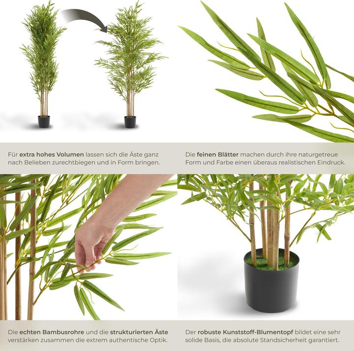 Image du produit tectake Bambusbaum Bambosa (180 cm)