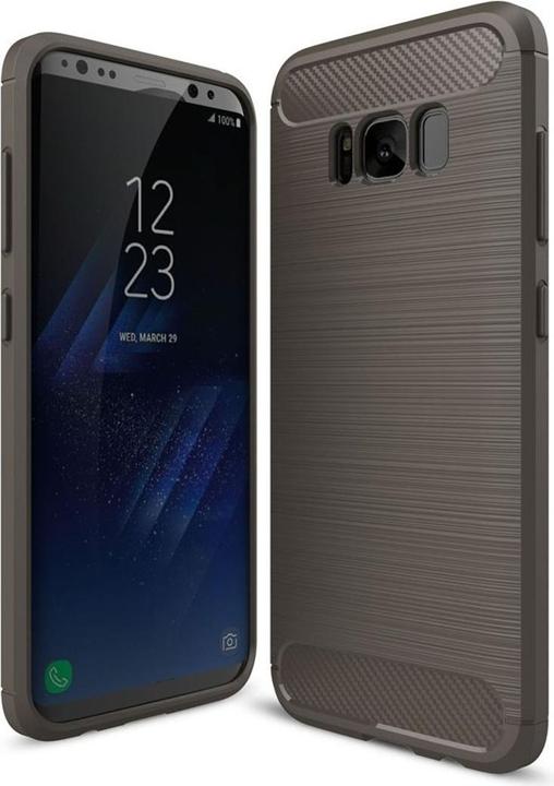 Produktbild König Design Handyhülle für Samsung Galaxy S8 Plus Schutzcase Backcover Bumper Etuis Grau (Samsung Galaxy S8+)