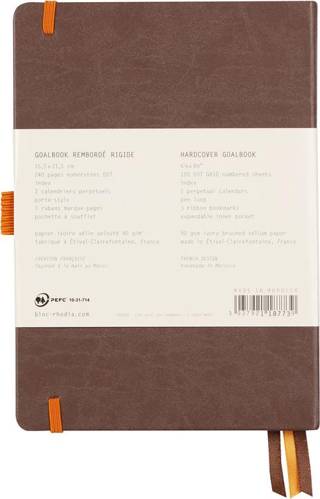 Immagine prodotto Rhodia Libro degli obiettivi di Rhodiarama (A5, Quadretti, Copertina rigida)