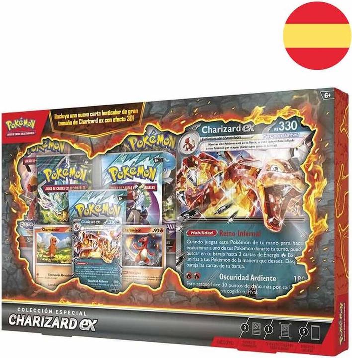 Produktbild Pokémon Spanish Pokemon Charizard Blister set of collectible cards (Spanisch, Blister Pack)