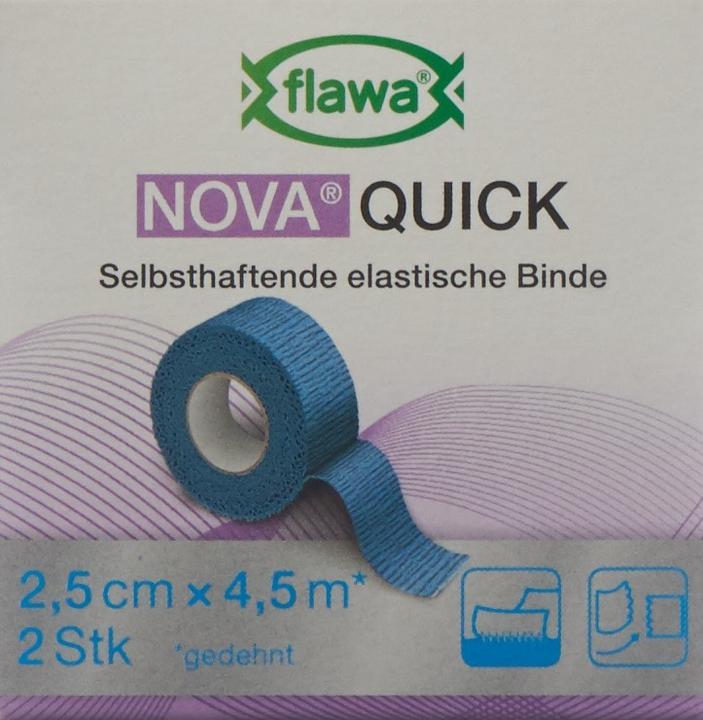 Produktbild Flawa Nova Quick kohäsive Reissbinde 2.5cmx4.5m blau