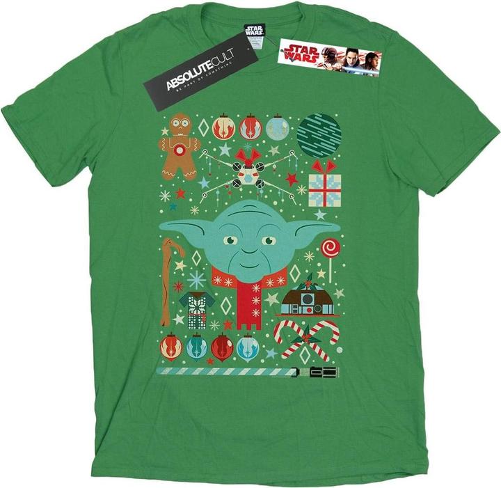 Star Wars Yoda Christmas TShirt (M)