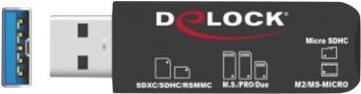 Immagine prodotto Delock Lettore di schede USB SuperSpeed per schede di memoria SD / Micro SD / MS (USB-C 3.2 Gen 1)