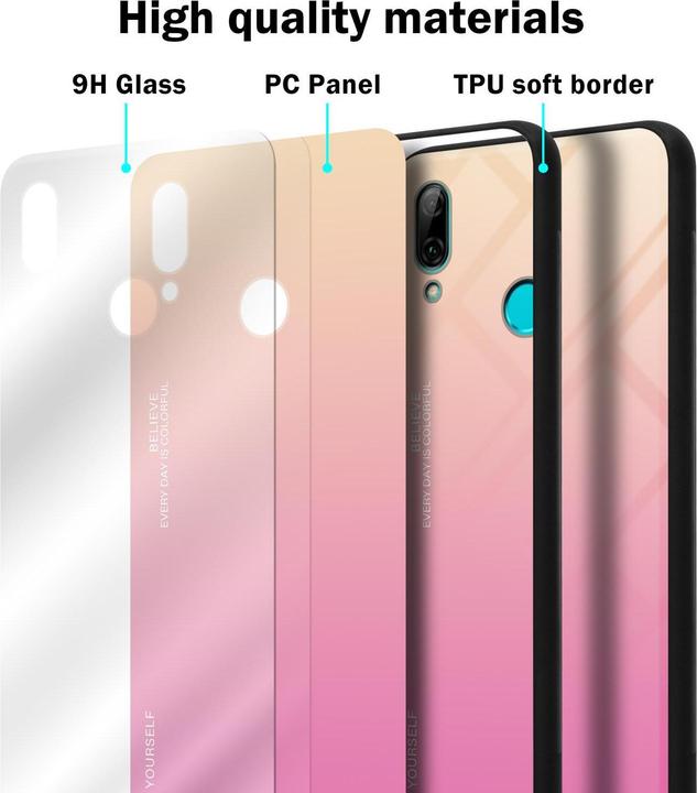 Immagine prodotto Cadorabo Copertura in vetro TPU 2 colori (Huawei P Smart+ (2019))