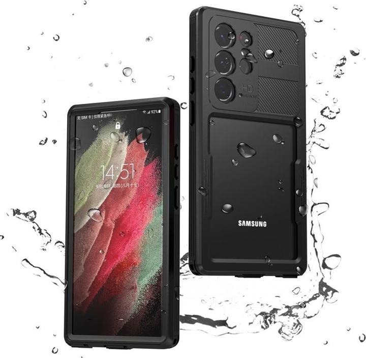 Produktbild Redpepper Samsung Galaxy S23 Ultra - IP68 Mars Series Wasserdichtes Outdoor Case, schwarz (Samsung Galaxy S23 Ultra)