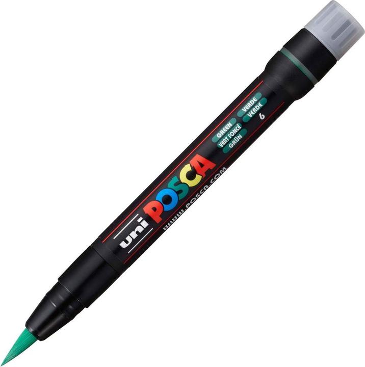 Image du produit Posca Marqueur Pointe de pinceau (Vert, 10 mm, 1 x)