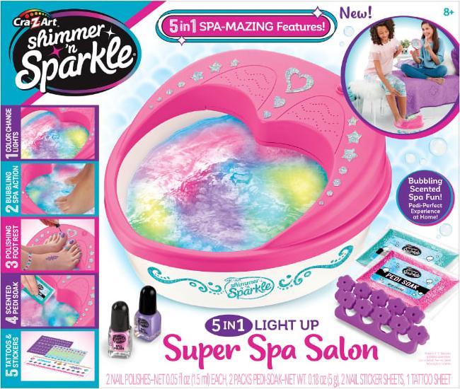 Actual product image Cra-z-art SHIMMER N SPARKLE - 5 IN 1 LIGHT UP SPA SALON (65628)