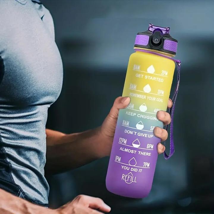 Image du produit ASMI Gourde anti-fuite avec design dégradé 1000 ml (1 l)