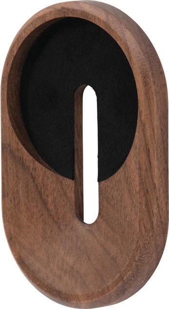 Actual product image Oakywood MagSafe iPhone Wall Mount - magnetic wall mount for iPhone - color Walnut -