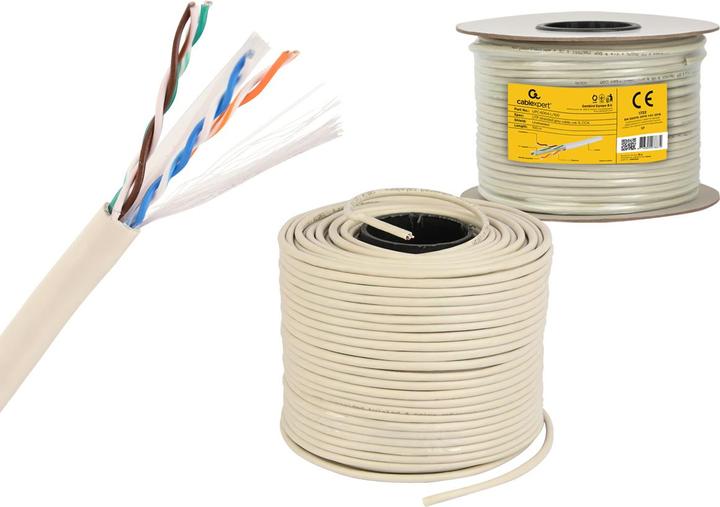 Produktbild Gembird CAT6 UTP 100m Netzwerkkabel Grau U/UTP (UTP) (U/UTP, CAT6, 100 m)