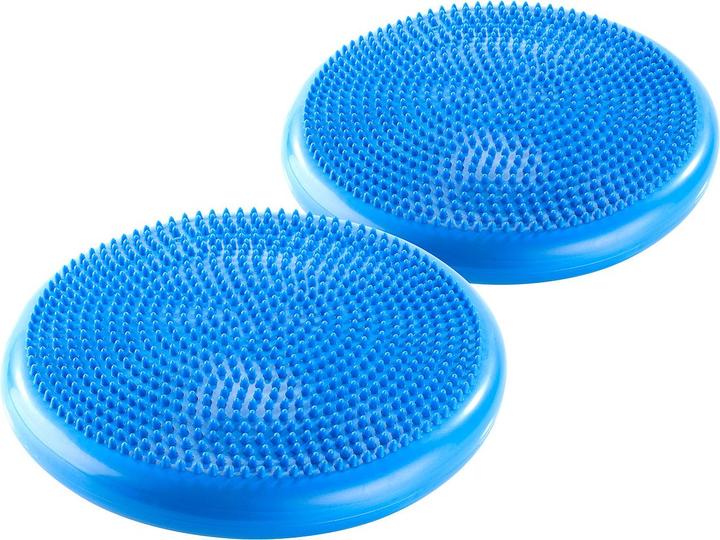 Produktbild Newgen medicals 2 luftgefüllte Noppen-Sitz- & Balancekissen für Yoga, Fitness & Co