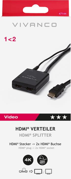 Produktbild Vivanco Signalverteiler (0.23 m, HDMI)