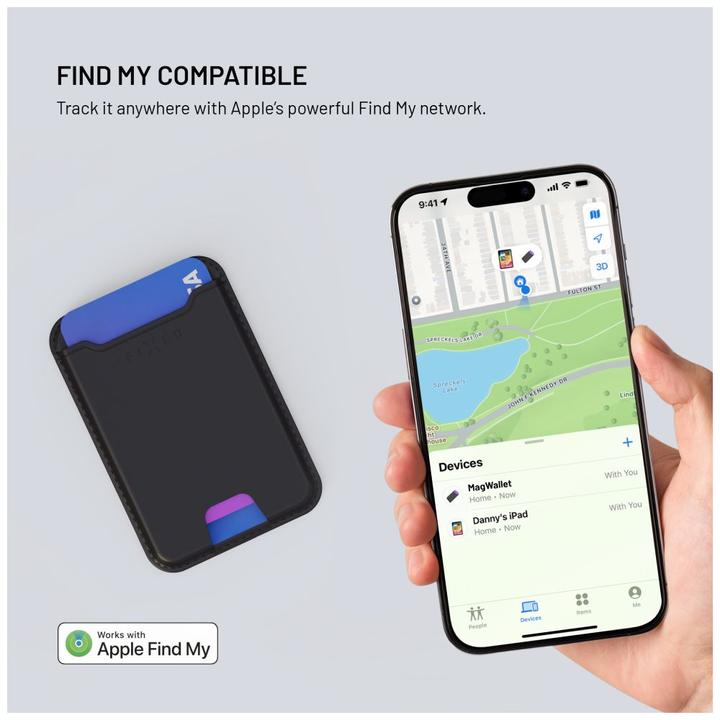 Immagine prodotto Fixed Mag Wallet Tracker for Apple Find My iPhone - Black