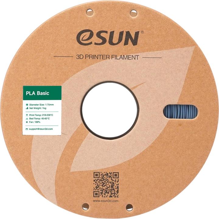 Actual product image eSUN PLA BASIC 1,75mm GREY 1kg (PLA, 1.75 mm, 1000 g, Grey)