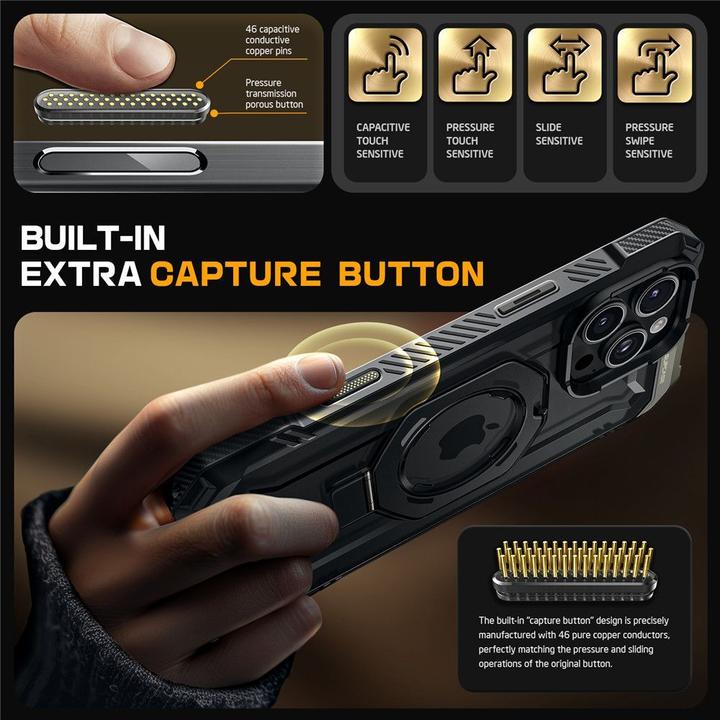 Actual product image Supcase Ub Grip Mag Magsafe Iphone 16 Pro Black (Apple iPhone 16 Pro)