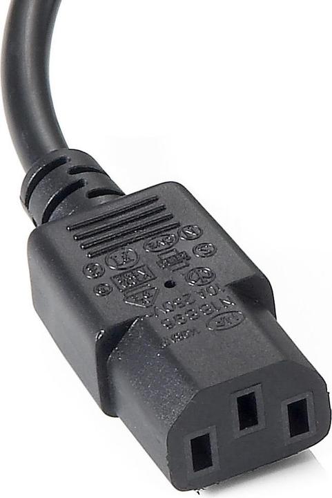 Immagine prodotto equip Prolunga di rete a Y IEC C14 -> 2x IEC C13 St/Bu 1,6m bw polybag (1.60 m, C14, C13)