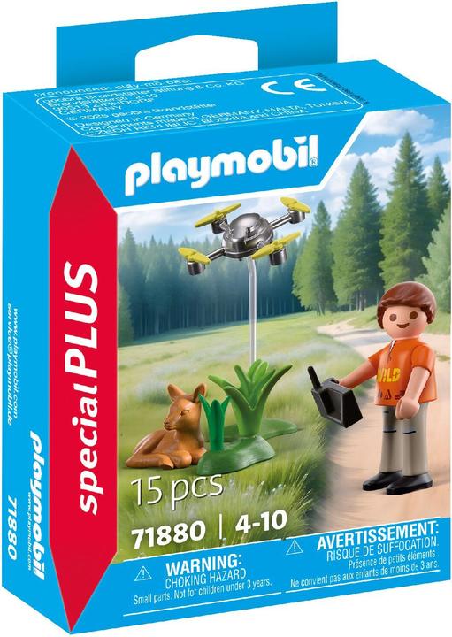 Produktbild Playmobil 71880 Rehkitz-Rettung mit Drohne (71880, Playmobil Special Plus)