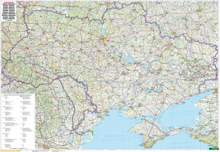 Produktbild Ukraine - Moldawien, Strassenkarte 1:1.000.000, freytag & berndt