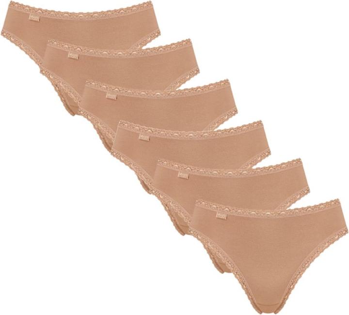 Immagine prodotto Sloggi Confezione da 6 slip Tai in pizzo di cotone 24/7 (46, 3XL, confezione da 6)