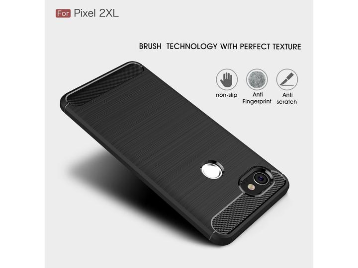 Immagine prodotto Screenguard Google Pixel 2 XL Cover Carbon Brushed Soft TPU (Google Pixel 2 XL)
