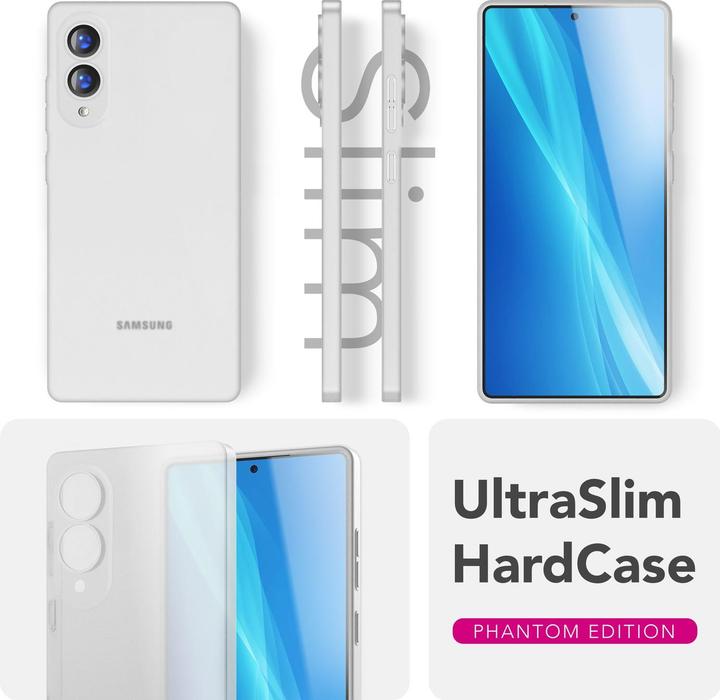 Immagine prodotto Nalia Phantom - 0,3mm Extrem Dünn, Federleicht, Mattiert, Minimalistisch - Ultra-Slim Handycase (Samsung Galaxy S25 Edge)