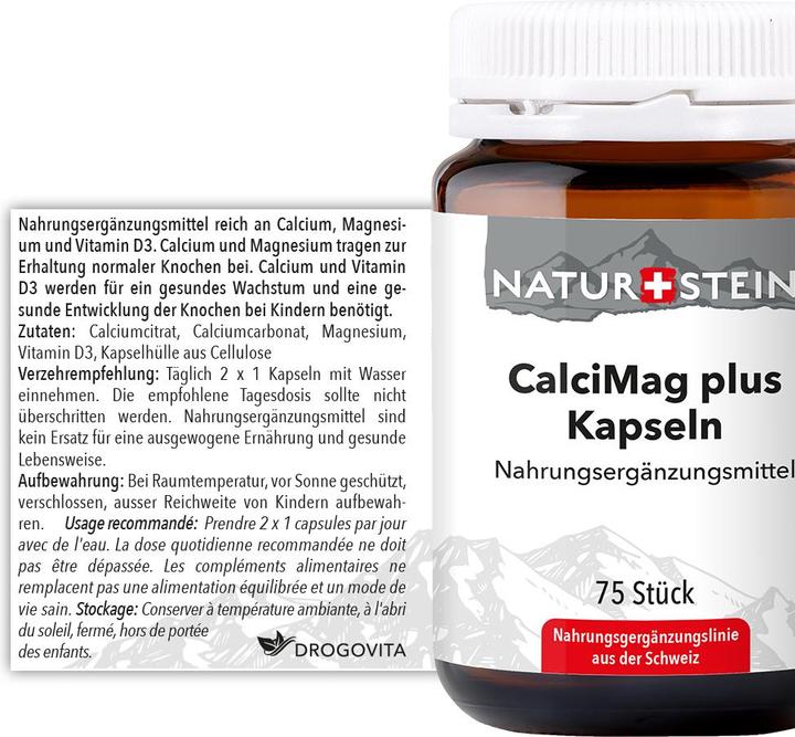 Actual product image Naturstein Calci/Mag plus capsule (75 Piece, Capsules, 179 g)