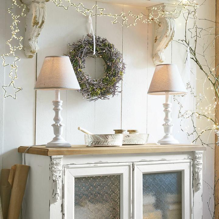 Immagine prodotto Loberon Lampada da tavolo Créteil marrone/bianco antico (E14)
