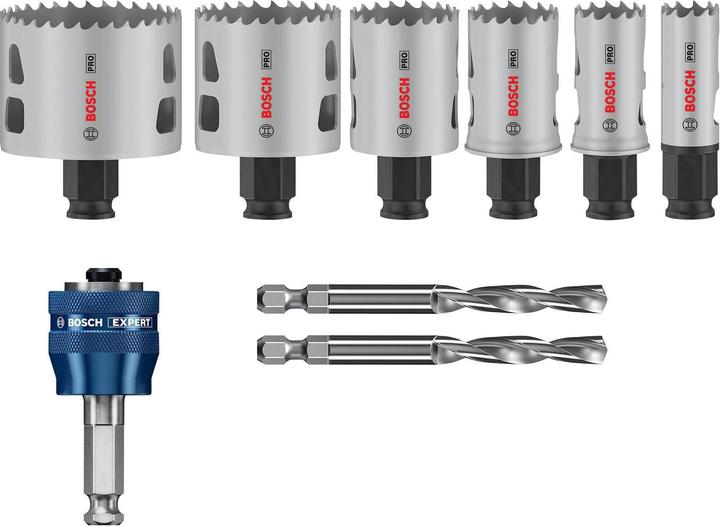 Productafbeelding Bosch Professional Zubehör PRO Multi Material PC Plus gatenzaagset, 9 stuks. (32millimeter, 38 millimeter, 64 millimeter, 51 millimeter, 25 millimeter, 20 millimeter)