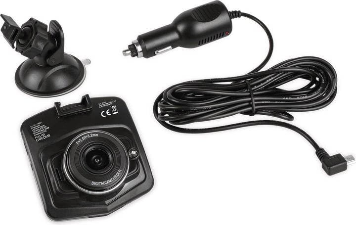 Image du produit Eufab Caméra de tableau de bord automobile (Vision nocturne, Batterie, Accéléromètre, Récepteur GPS, Bluetooth, Microphone intégré, WiFi, Écran intégré, Full HD)