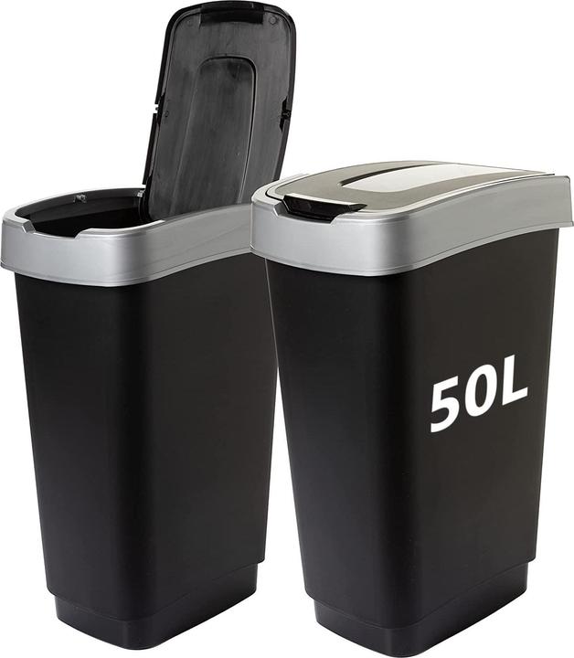 Image du produit 2friends 2 poubelles avec couvercle basculant (50 l)