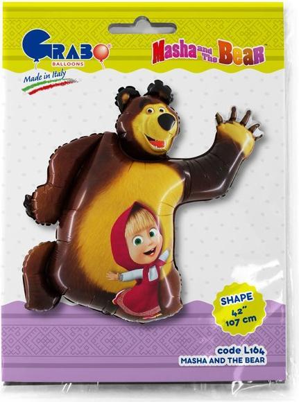 Produktbild Fortura Masha&bear Folienballon: Kindergeburtstag Partydeko (1 x)