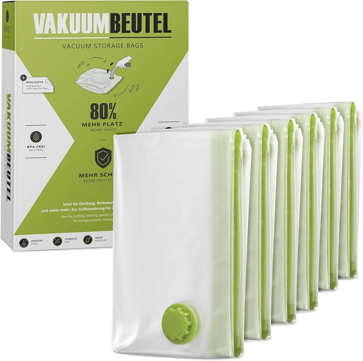 Immagine prodotto Nordic Vakuumbeutel-Set für Kleidung (6x, Grösse S)